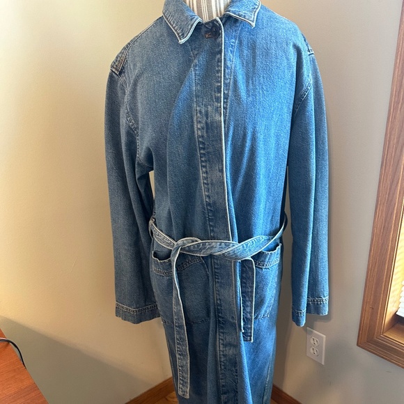 Denim Trench Coat - Picture 2 of 8